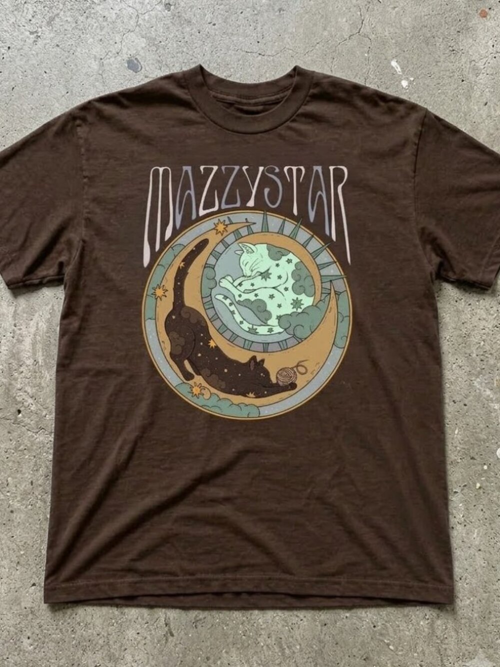 Mazzy Star Cat Graphic Tee - Celestial Cat